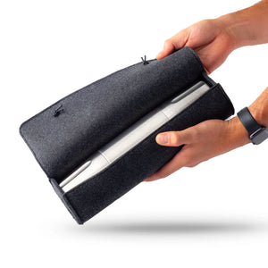 Flask Wool Case - 750 - Light Grey