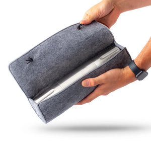 Flask Wool Case - 750 - Light Grey